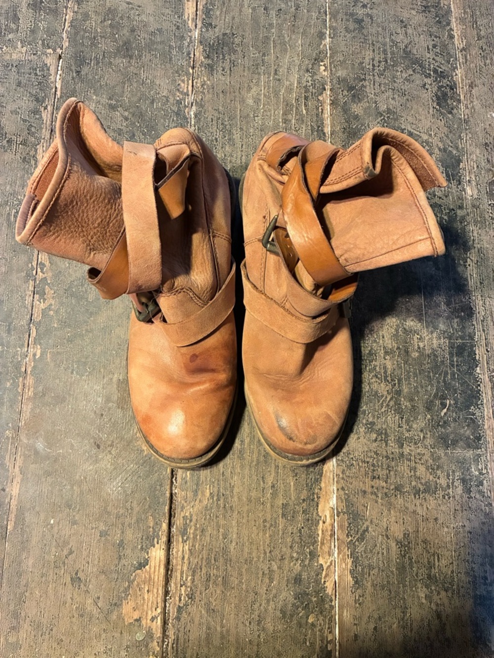 Lucky Brand Leather Buckle Ankle Boots - Picture 4 of 6